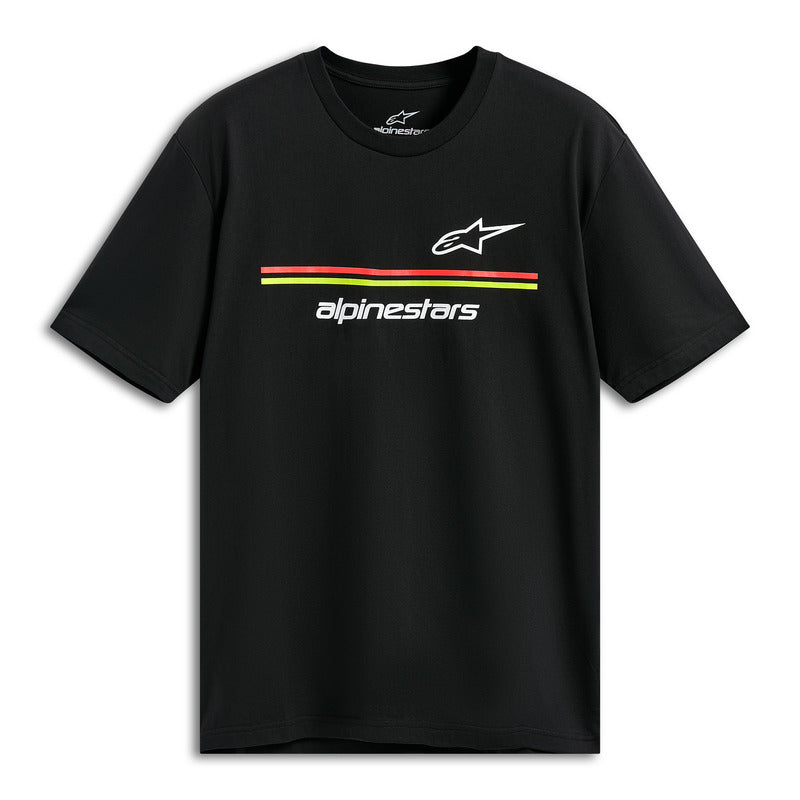 Alpinestars Lanes Short Sleeves CSF Tee - Black | Everest Motorcycles
