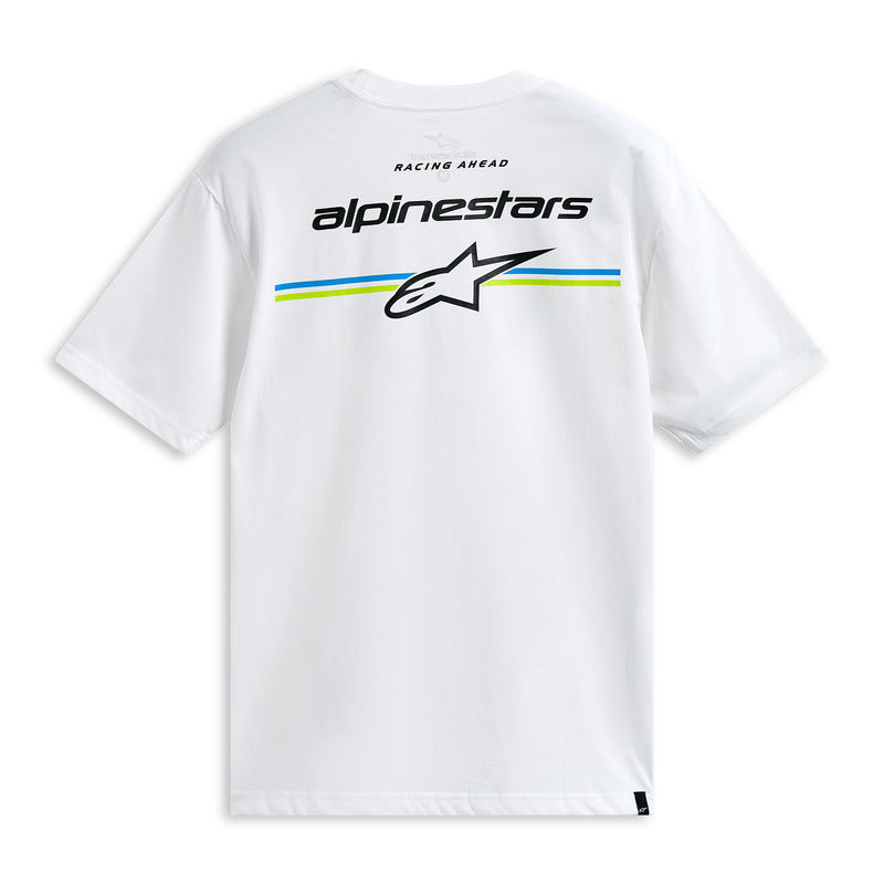Alpinestars Lanes Short Sleeves CSF Tee - White - View 2 | Everest Motorcycles