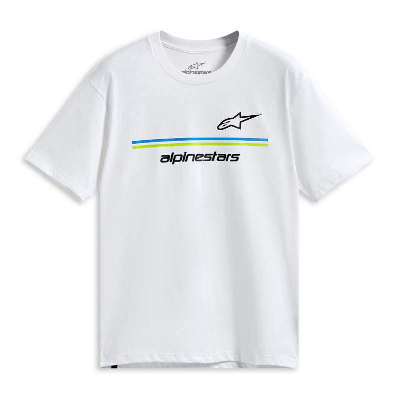 Alpinestars Lanes Short Sleeves CSF Tee - White - View 1 | Everest Motorcycles