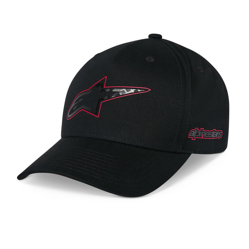 Alpinestars Carbon Fibre Snapback Hat - Black | Everest Motorcycles