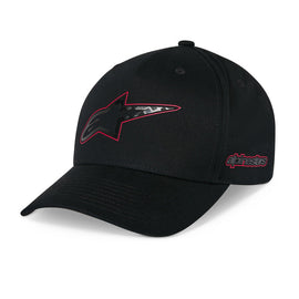 Alpinestars Carbon Fibre Snapback Hat - Black | Everest Motorcycles