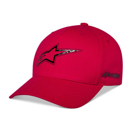 Alpinestars Carbon Fibre Snapback Hat - Red | Everest Motorcycles