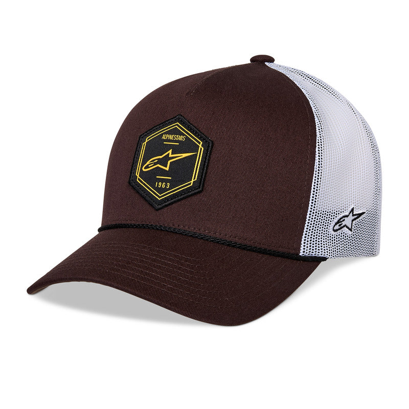 Alpinestars Hexeon Trucker Hat - Brown/White - View 1 | Everest Motorcycles