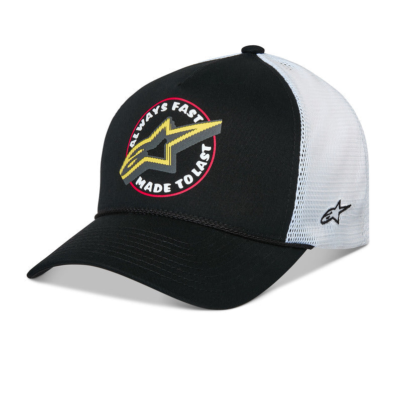 Alpinestars Aorbit Trucker Hat - Black/White | Everest Motorcycles