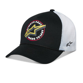 Alpinestars Aorbit Trucker Hat - Black/White | Everest Motorcycles