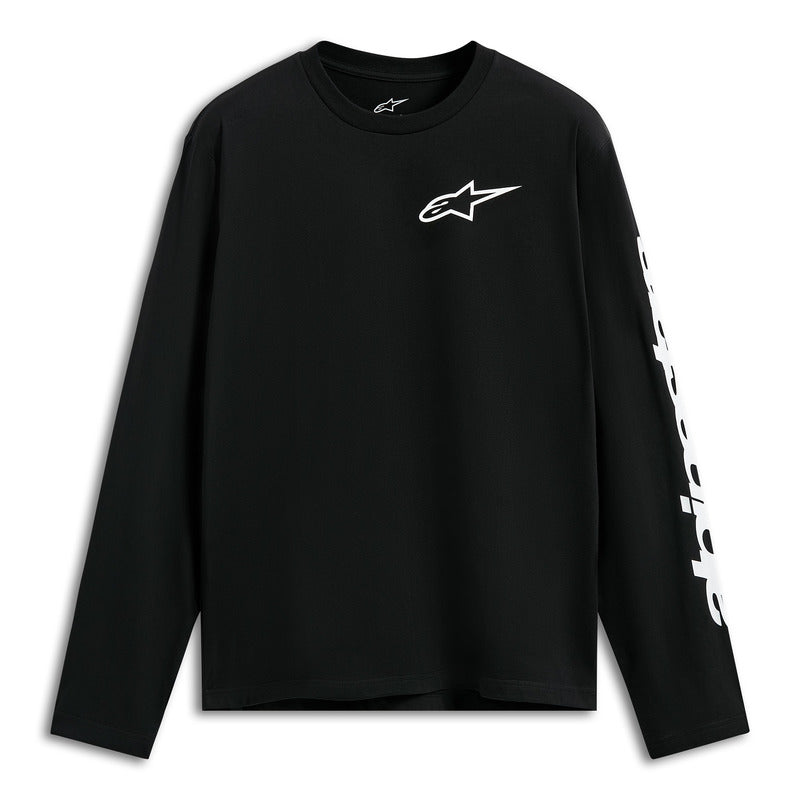 Alpinestars Trackside Long Sleeves CSF Tee - Black/White | Everest Motorcycles