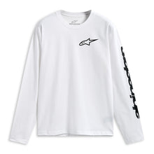 Load image into Gallery viewer, Alpinestars Trackside Long Sleeves CSF Tee - White/Black | Everest Motorcycles