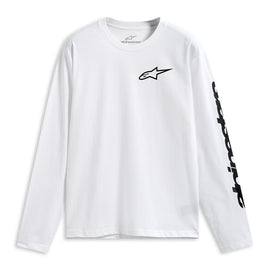 Alpinestars Trackside Long Sleeves CSF Tee - White/Black | Everest Motorcycles