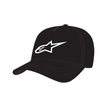 Load image into Gallery viewer, Alpinestars Ageless One Size Snapback Hat Cap - Black / White