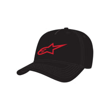 Load image into Gallery viewer, Alpinestars Ageless One Size Snapback Hat Cap - Black / Red