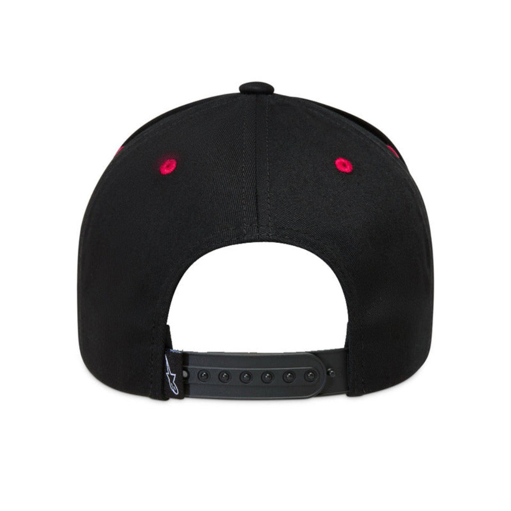Alpinestars Retro One Size Snapback Hat Cap - Black / Red