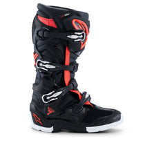 Load image into Gallery viewer, Alpinestars Tech 7 (MY26) Drystar Enduro Boots - Black/Fluro-Red/White - View 4 | Everest Motorcycles