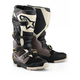 Alpinestars Tech 7 (MY26) Drystar Enduro Boots - Black/Dark-Gray/Gold - View 1 | Everest Motorcycles