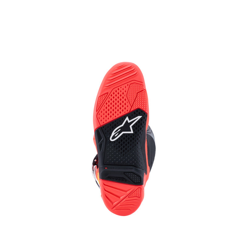Alpinestars Tech 7 (MY25) Boots - Black/Fluro-Red/Fluro-Pink - View 7 | Everest Motorcycles