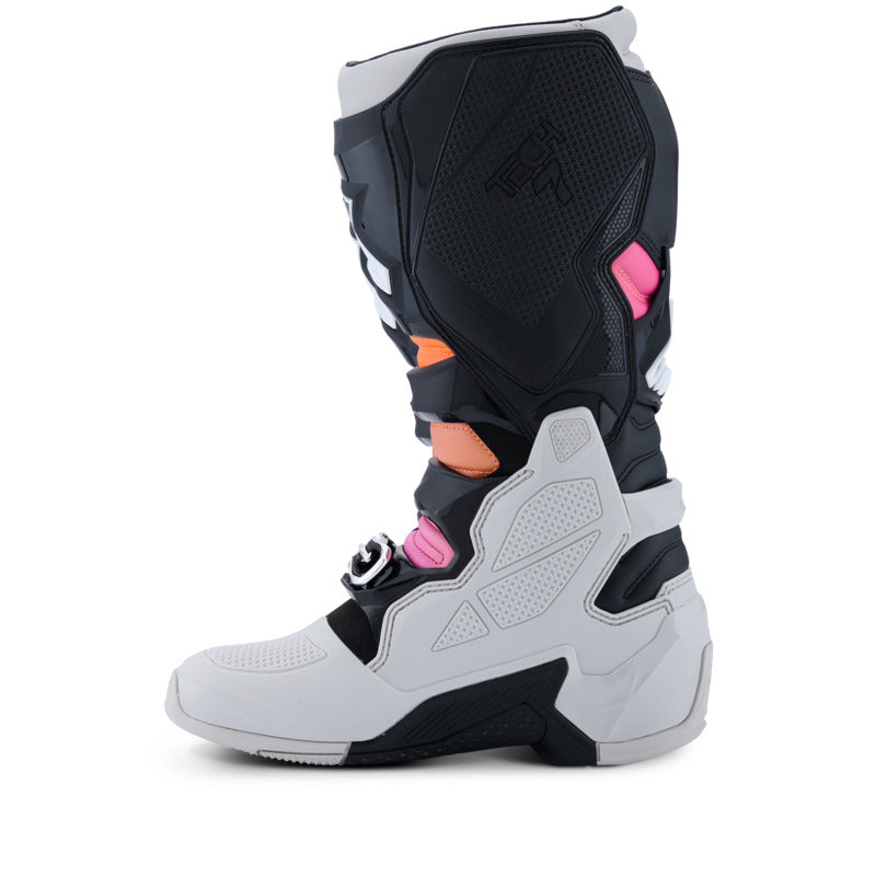 Alpinestars Tech 7 (MY25) Boots - Black Light-Gray Fluro-Orange Magenta - View 3 | Everest Motorcycles