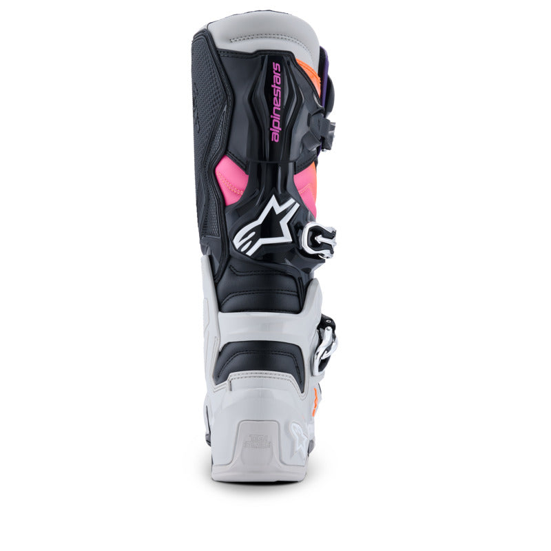 Alpinestars Tech 7 (MY25) Boots - Black Light-Gray Fluro-Orange Magenta - View 5 | Everest Motorcycles