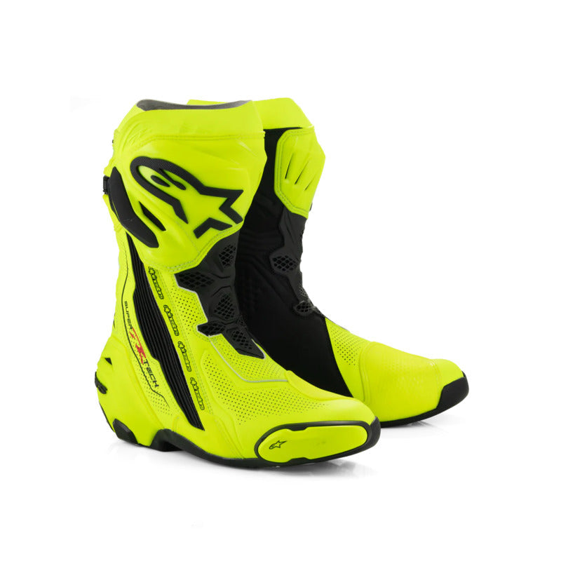 Alpinestars Supertech R V2 Vented Boot - Fluro-Yellow/Black