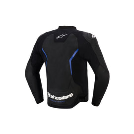 Alpinestars GP Force V2 Airflow Leather Jacket - Black / Metallic Blue