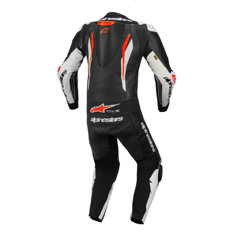 Alpinestars GP Tech V5 One-Piece Leather Suit - Black / White / Red Fluro