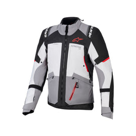 Alpinestars Andes V4 Drystar Motorcycle Jacket - Dark Gray/Ice Gray/Black/Bright Red - View 1 | Everest Motorcycles