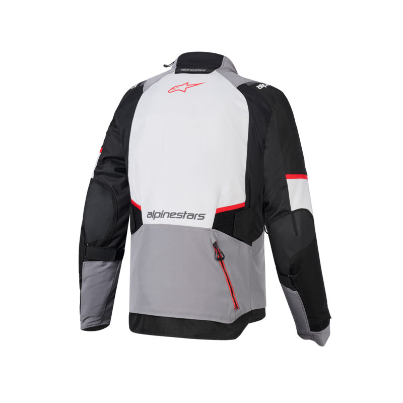 Alpinestars Andes V4 Drystar Motorcycle Jacket - Dark Gray/Ice Gray/Black/Bright Red - View 2 | Everest Motorcycles