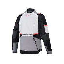 Load image into Gallery viewer, Alpinestars Andes V4 Drystar Women's Jacket - Dark Grey/Ice Grey/Black/Coral Fluro - View 2 | Everest Motorcycles