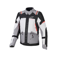 Load image into Gallery viewer, Alpinestars Andes V4 Drystar Women's Jacket - Dark Grey/Ice Grey/Black/Coral Fluro - View 1 | Everest Motorcycles