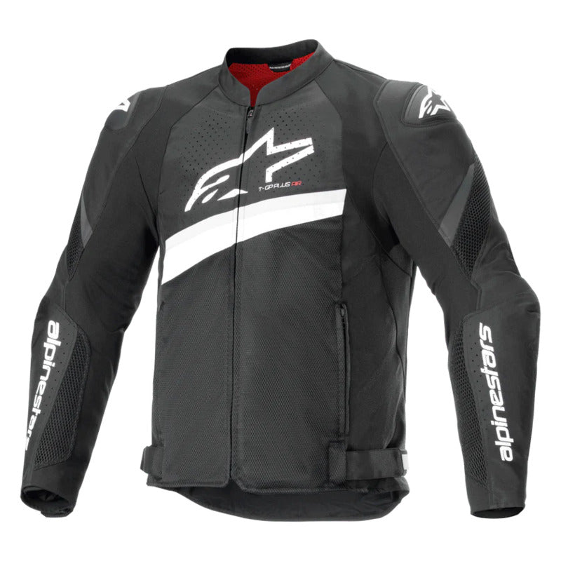 Alpinestars T-GP Plus R V4 Airflow Motorcycle Jacket - Black White - View 1 | Everest Motorcycles