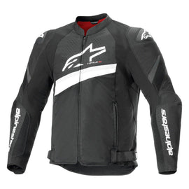 Alpinestars T-GP Plus R V4 Airflow Motorcycle Jacket - Black White - View 1 | Everest Motorcycles