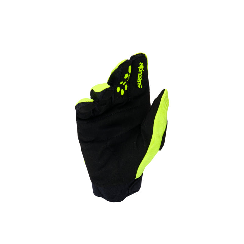Alpinestars 2026 Full Bore V2 Youth Gloves - Fluro Yellow/Black - View 2 | Everest Motorcycles