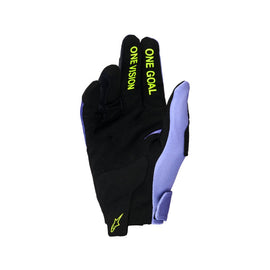 Alpinestars 2026 Radar Full Finger Motocross Gloves - Purple/Yellow Fluro - View 2 | Everest Motorcycles