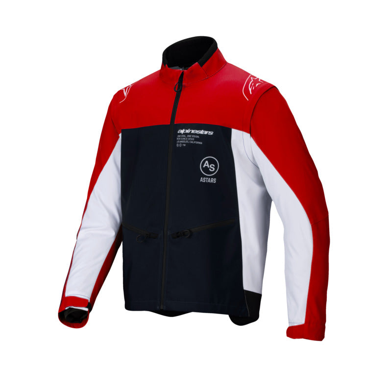 Alpinestars Lite-Dura Softshell Jacket - Black/Bright Red/Fluro White Blue