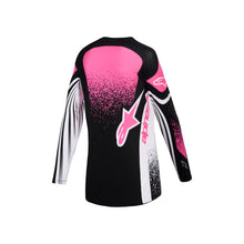 Load image into Gallery viewer, Alpinestars 2026 Womens Techstar Nomur Jersey - Black/White/Fuchsia - View 2 | Everest Motorcycles