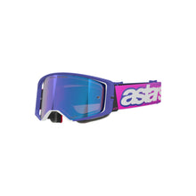Load image into Gallery viewer, Alpinestars MX26 Supertech Vista Goggle – Purple Fluro Pink Mirror Blue Lens