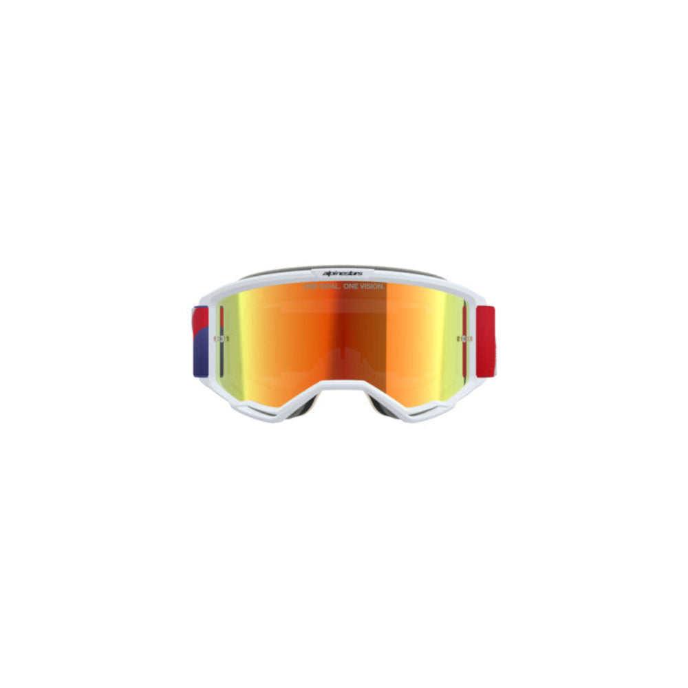Alpinestars MX26 Vision 5 Corp Goggle – Red Purple Mirror Red Lens