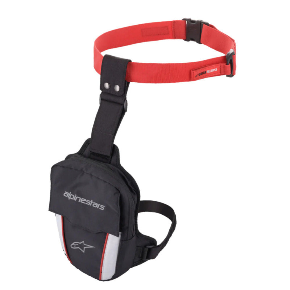 Alpinestars Access One Size Thigh Bag – Black / Red / White