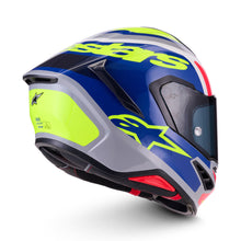 Load image into Gallery viewer, Alpinestars S-R7 Lumen ECE06/DOT Full Face Helmet - Silver/Black/Pink Fluro/Yellow Gloss