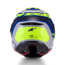 Load image into Gallery viewer, Alpinestars S-R7 Lumen ECE06/DOT Full Face Helmet - Silver/Black/Pink Fluro/Yellow Gloss
