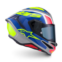 Load image into Gallery viewer, Alpinestars S-R7 Lumen ECE06/DOT Full Face Helmet - Silver/Black/Pink Fluro/Yellow Gloss