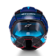 Load image into Gallery viewer, Alpinestars S-R7 Kinetis ECE06/DOT Full Face Helmet - Black/Blue Fluro/Pink/White Gloss