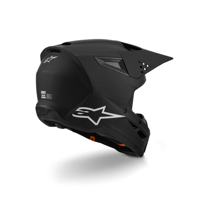 Alpinestars SM3 Solid ECE06 Helmet 2026 - Matt Black - View 3 | Everest Motorcycles