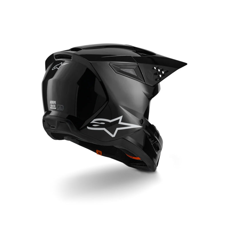 Alpinestars SM3 Solid ECE06 Helmet 2026 - Black - View 3 | Everest Motorcycles