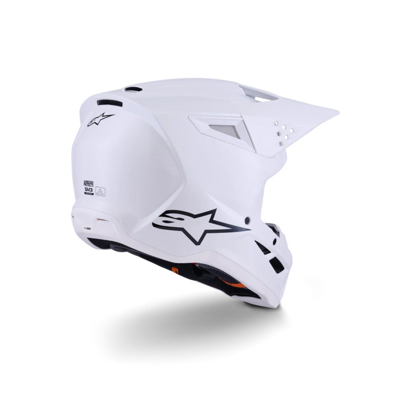 Alpinestars SM3 Solid ECE06 Helmet 2026 - White - View 2 | Everest Motorcycles