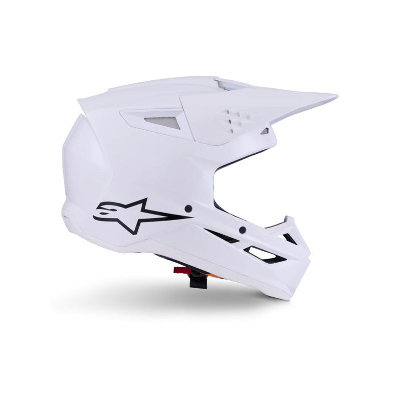 Alpinestars SM3 Solid ECE06 Helmet 2026 - White - View 4 | Everest Motorcycles