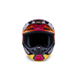 Alpinestars SM7 Rise ECE06 Helmet - Black/Yellow/Pink/Glossy | Everest Motorcycles