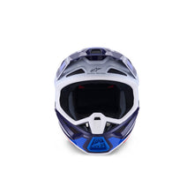 Load image into Gallery viewer, Alpinestars SM7 Rise ECE06 Helmet - Blue/White/Glossy - View 3 | Everest Motorcycles