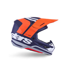 Load image into Gallery viewer, Alpinestars SM7 Core ECE06 Helmet - Orange/Blue Matt - View 5 | Everest Motorcycles