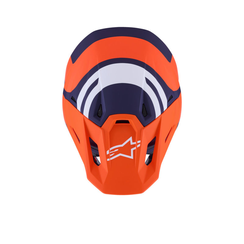 Alpinestars SM7 Core ECE06 Helmet - Orange/Blue Matt - View 7 | Everest Motorcycles