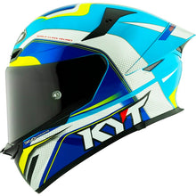 Load image into Gallery viewer, KYT TT Revo E06 Grand Prix Helmet - White/Blue