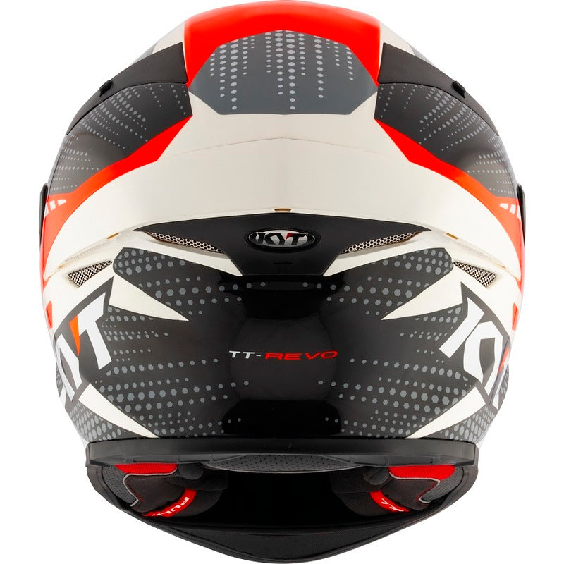 KYT TT Revo E06 Gear Black-Red Helmet - Black/Red